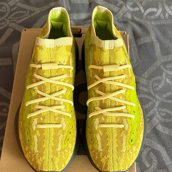 Yeezy Boost 380 Adidas Lime Green Knit Low-Top Sneakers